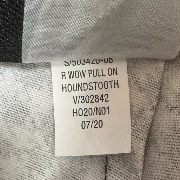 Old Navy Black White Houndstooth High Waisted Pull On Ankle Pants Womens Plus 22 - Picture 12 of 12